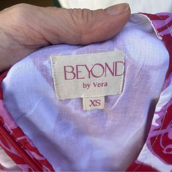 Beyond by Vera 1538 Giselle COMO ROUGE midi dress size XS - Picture 11 of 16